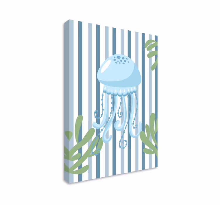 Tableau moderne design méduse élégant - TenStickers