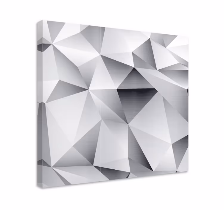 Tableau géométrique structure facettée abstraite - TenStickers