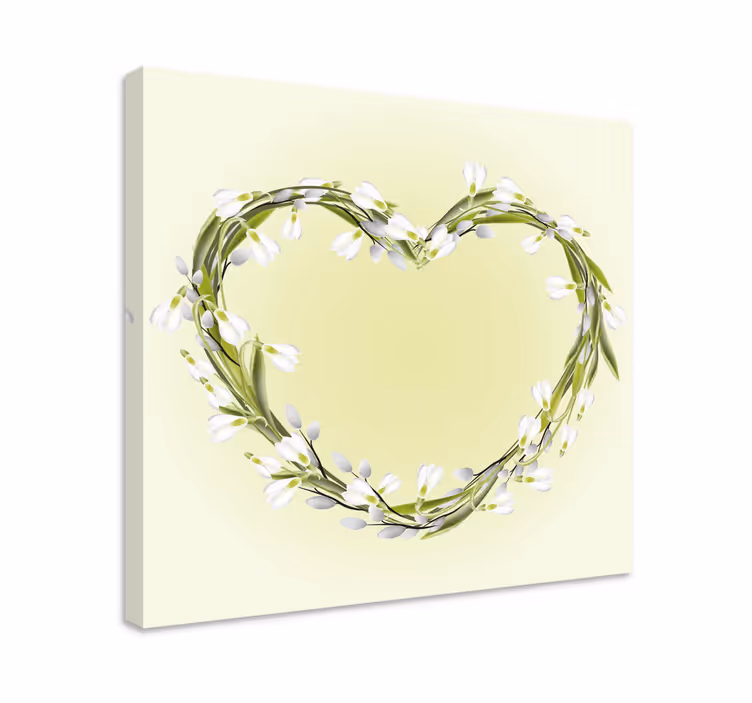 Tableau fleurs et plantes coeur de fleurs - TenStickers