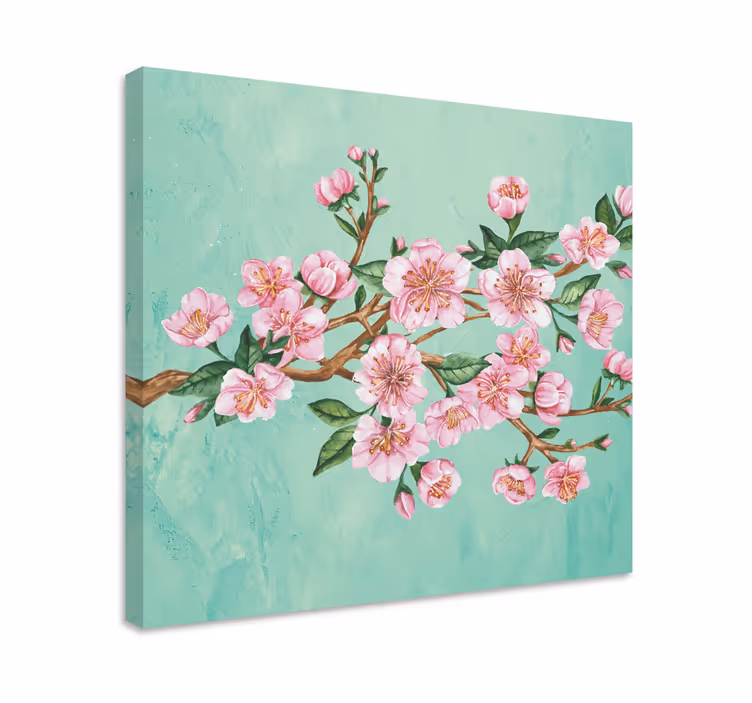 Tableau fleurs et plantes tige de fleurs de sakura - TenStickers