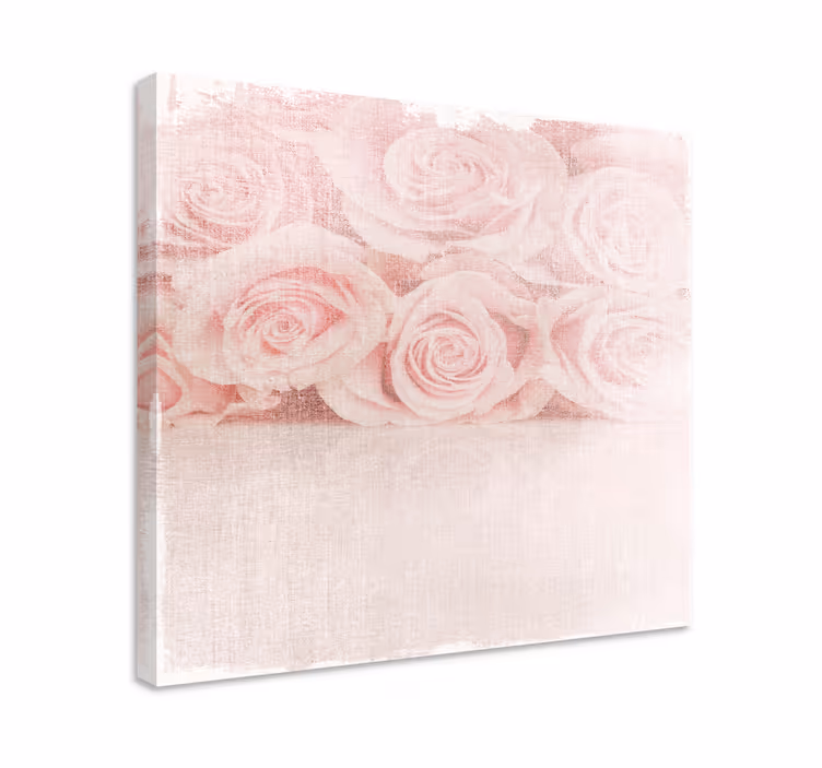 Tableau fleurs et plantes roses douces et pâles - TenStickers