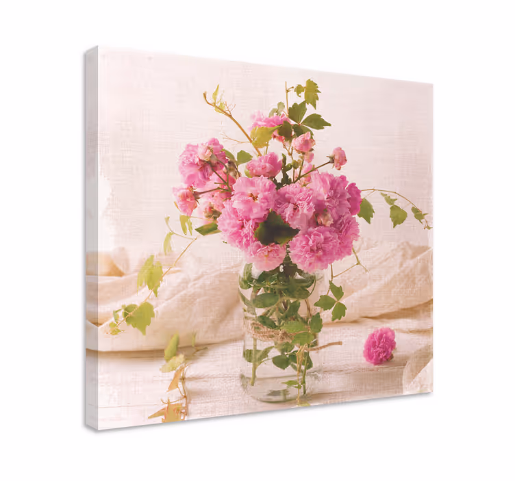 Tableau fleurs et plantes composition botanique blush - TenStickers