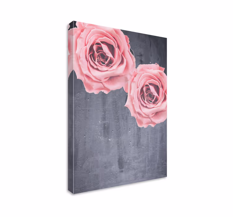 Tableau fleurs et plantes bouquet de roses poudrées - TenStickers