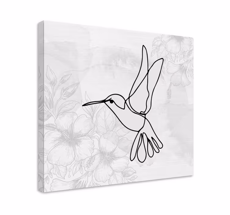 Tableau pour chambre parentale Oiseau volant minimaliste - TenStickers
