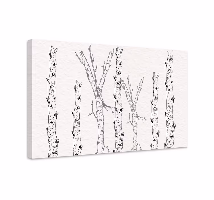 Tableau arbres motifs minimalistes - TenStickers