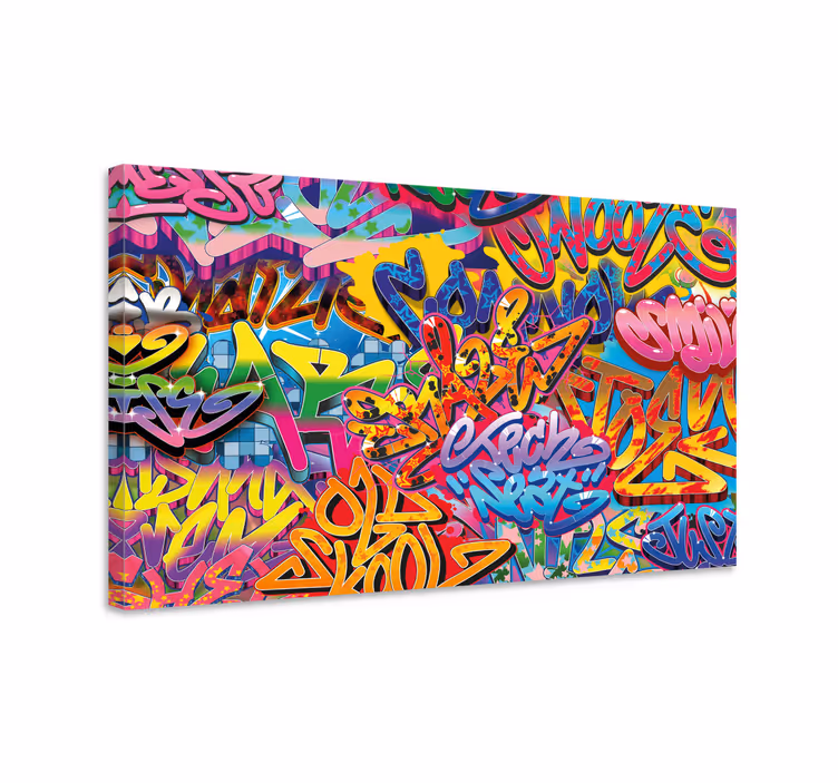 Tableau texte art de graffiti Éclatant - TenStickers