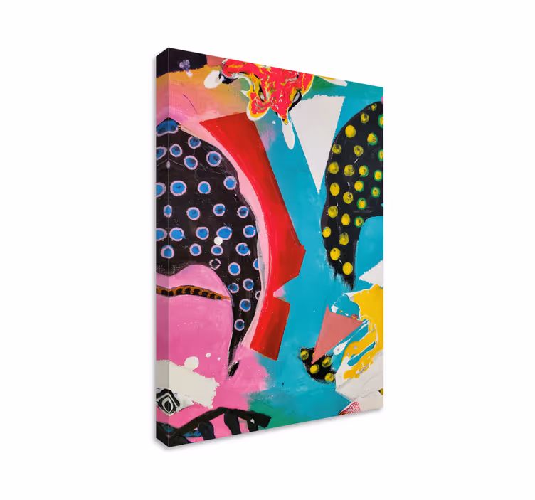 Tableau moderne Art abstrait aux couleurs vives - TenStickers