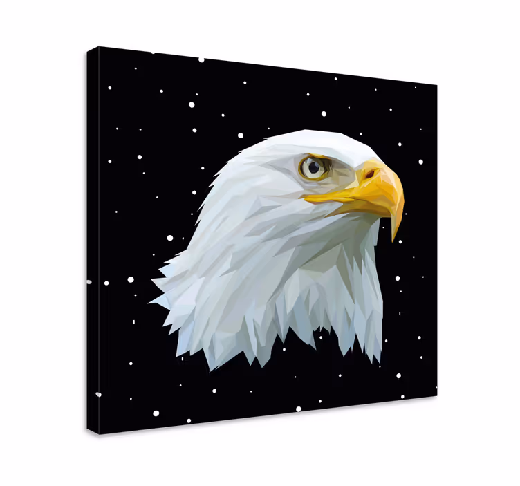 Tableau oiseaux Géométrique-animaux puissant aigle - TenStickers
