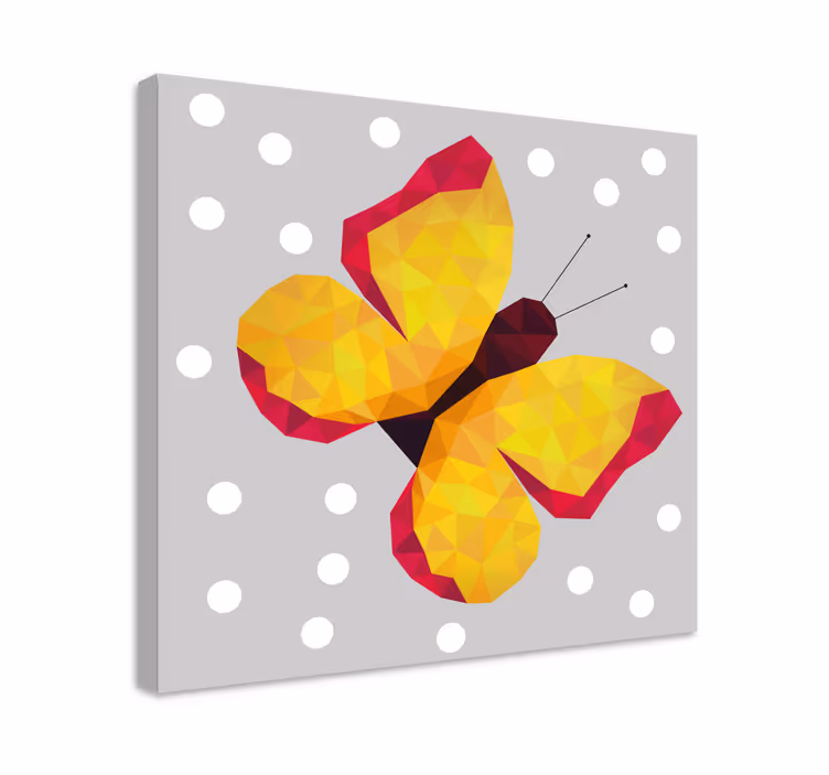 Tableau papillon Papillon-animaux géométriques - TenStickers