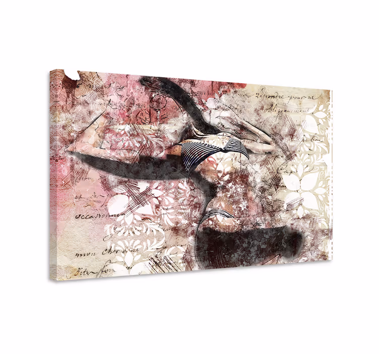 Tableau personnage silhouette de danseur - TenStickers