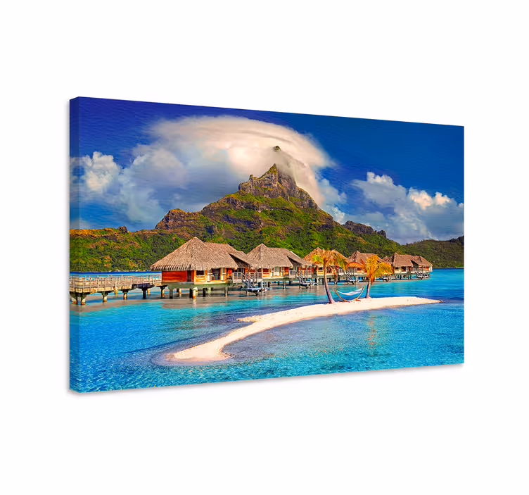 Tableau paysages paradis d'île tropicale - TenStickers