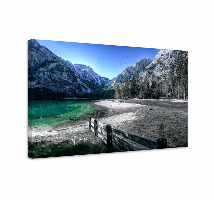 Tableau paysages sérénité du lac de montagne - TenStickers