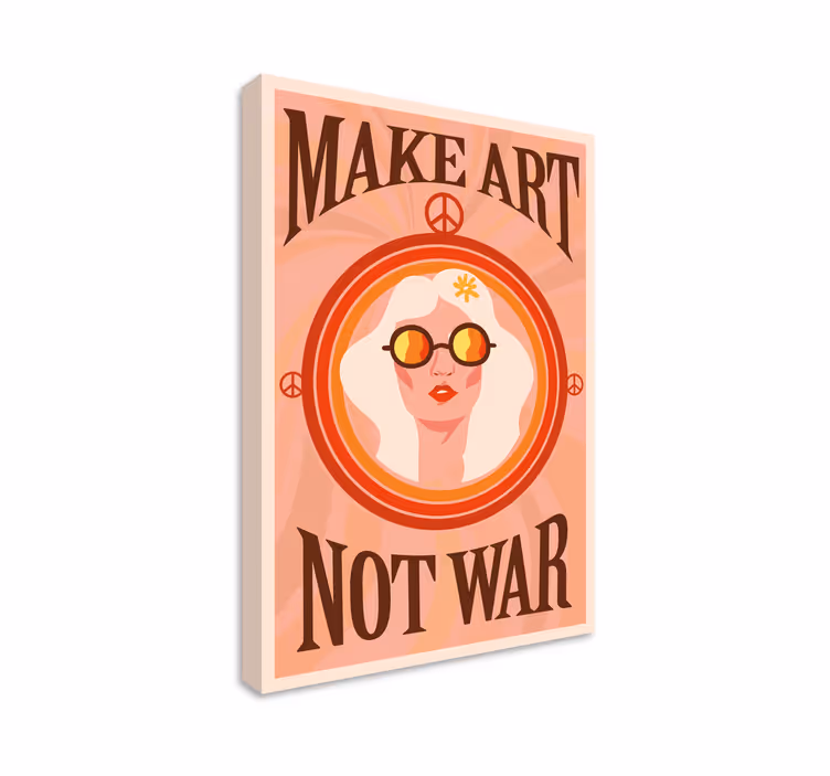 Tableau texte Faire de l'art pas la guerre - TenStickers