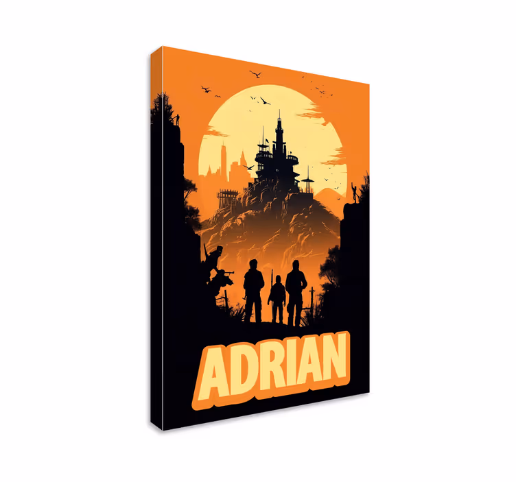 Cadre jeux vidéo aventure personnaliséeUne aventure personnalisée - TenStickers