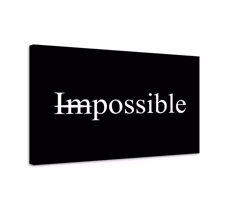 Tableau motivation impossible motImpossible mot - TenStickers
