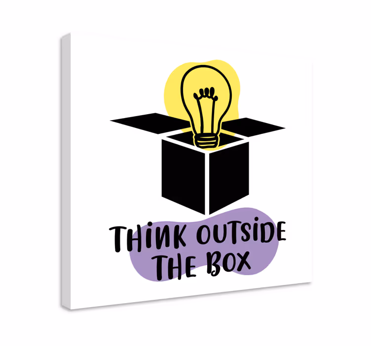 Tableau motivation think outside the box - TenStickers