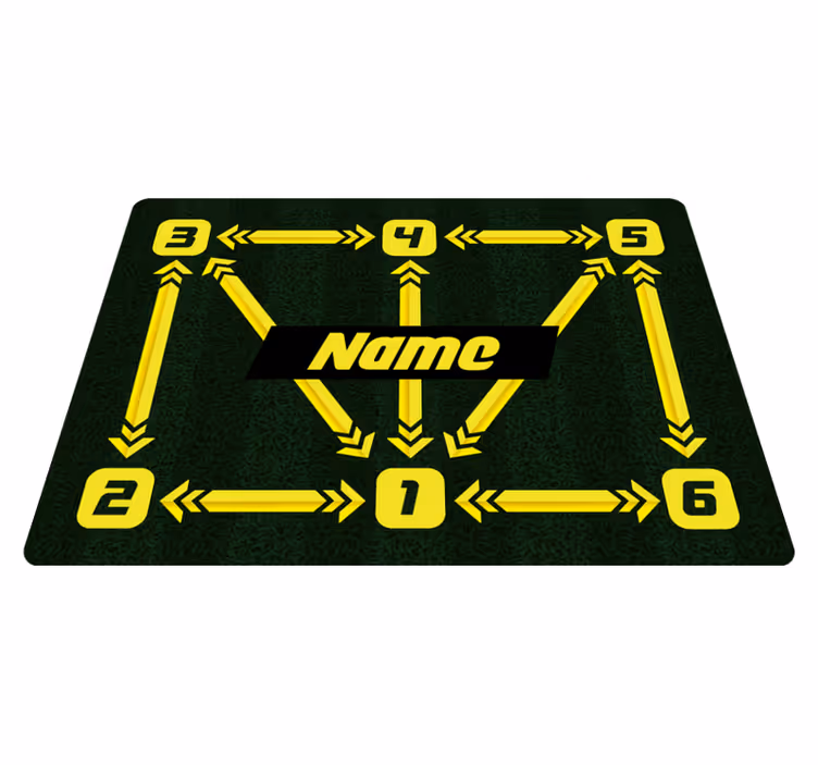 Tapis vinyle jeux entraînement de football personnalisé - TenStickers