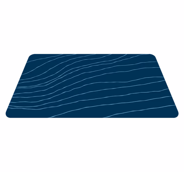 Tapis vinyle salle de bain motifs de lignes ondulées - TenStickers