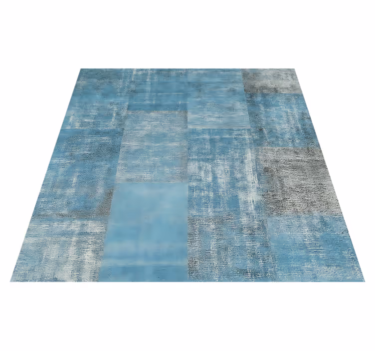 Tapis vinyle salle à manger tapis patchwork ancien - TenStickers