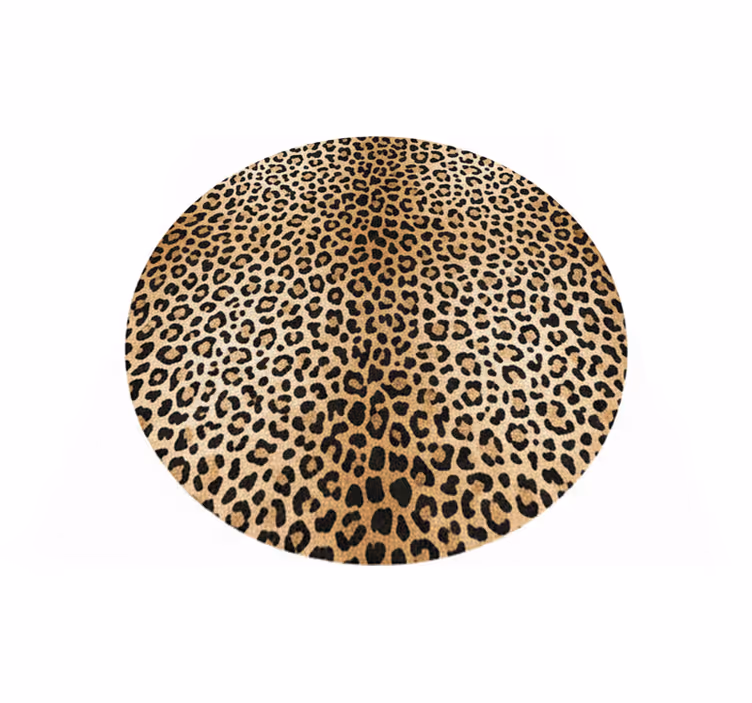 Tapis vinyle salon motif panthère - TenStickers