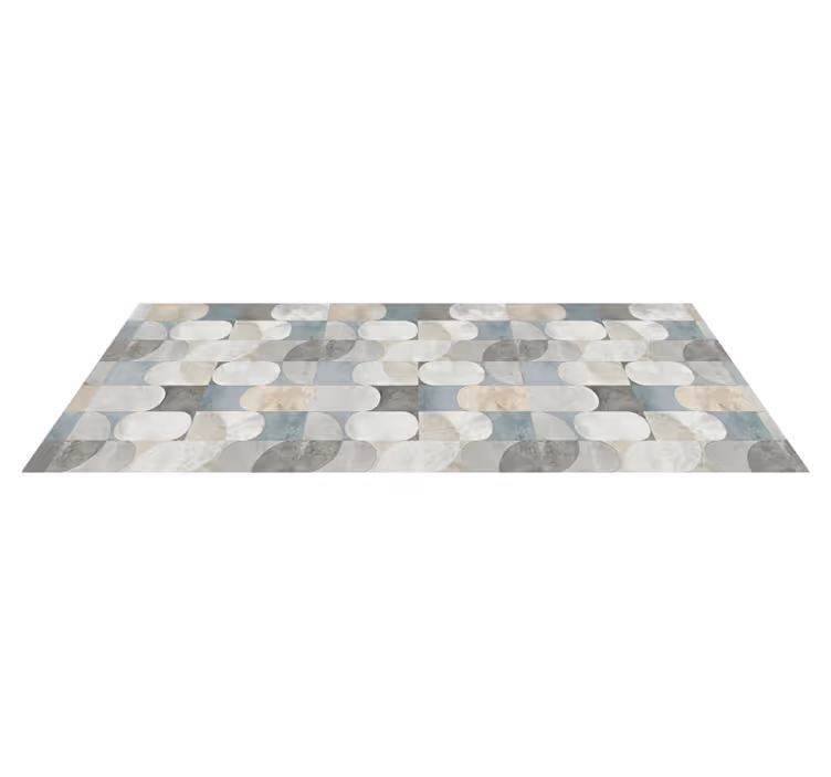 Tapis vinyle cuisine mosaïque moderne en pastilles - TenStickers