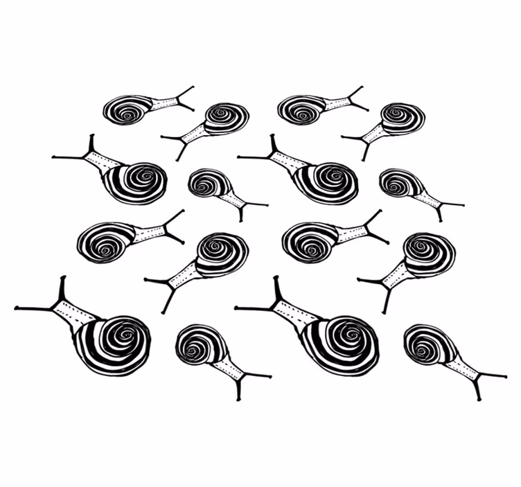 Tapis vinyle animal pack escargots - TenStickers