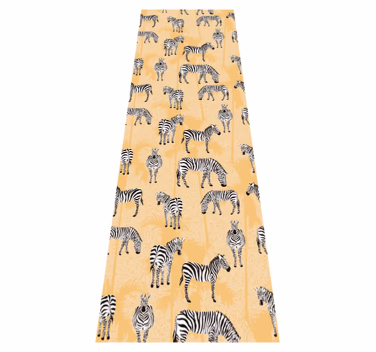 Tapis vinyle animal motifs zèbres - TenStickers
