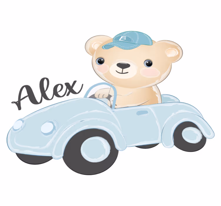 Tapis vinyle animal ours mignon conducteur - TenStickers