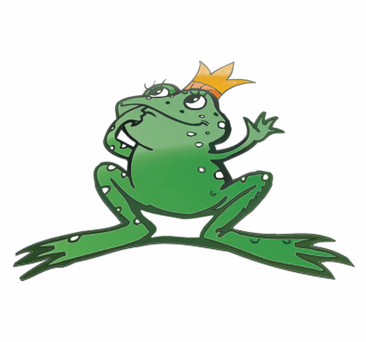 Tapis vinyle animal reine grenouille - TenStickers