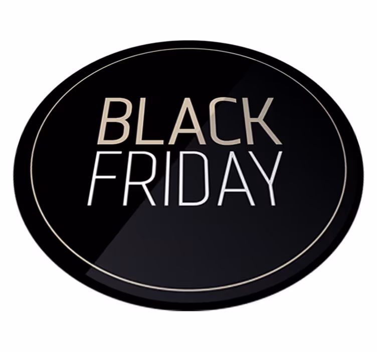 Tapis vinyle black friday promotion élégante - TenStickers