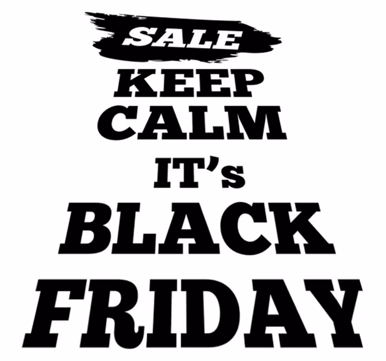 Tapis vinyle black friday drapeau de vente promotionnelle - TenStickers