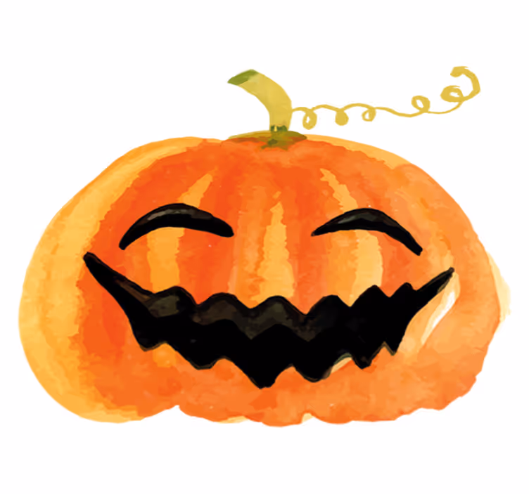 Tapis vinyle pour halloween citrouille joyeuse - TenStickers