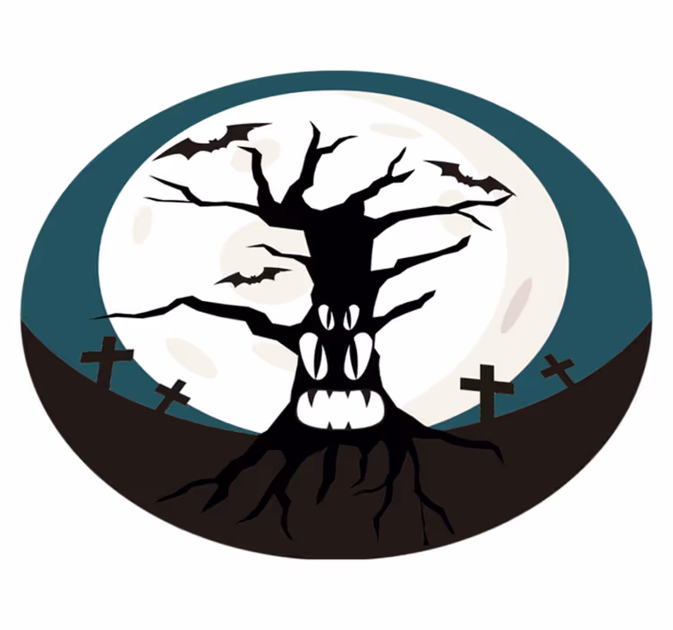 Tapis vinyle pour halloween ambiance effrayante - TenStickers