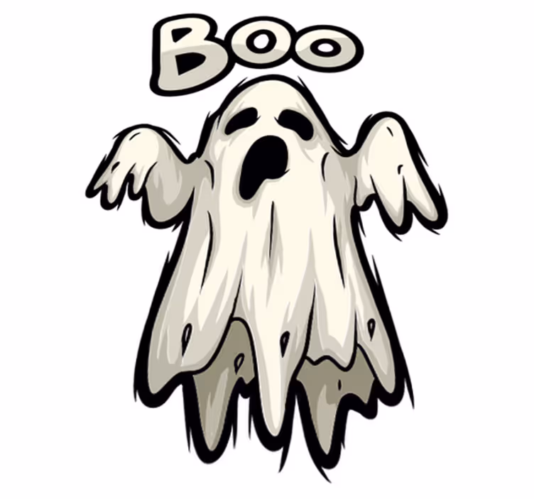 Tapis vinyle pour halloween figure fantôme boo - TenStickers