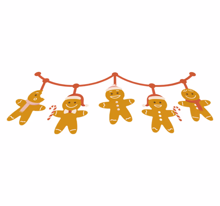 Tapis vinyle noël décor biscuits de noël - TenStickers