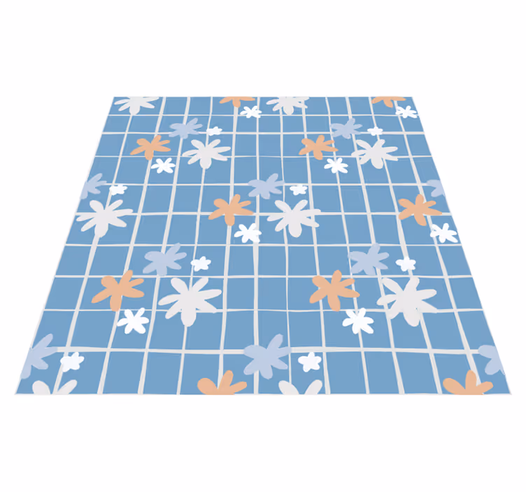 Tapis vinyle plantes illustration d'éléments floraux - TenStickers