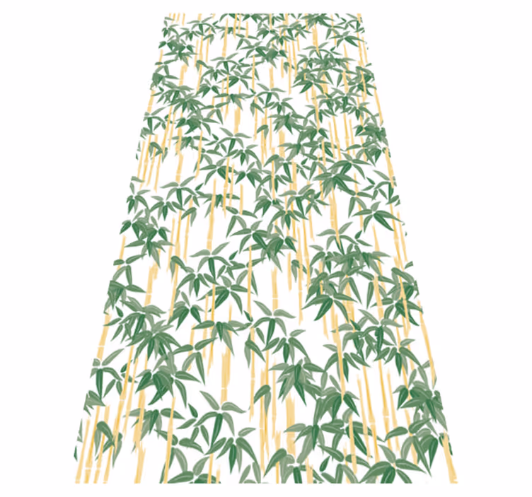 Tapis vinyle plantes branches de bambou pour fenêtre - TenStickers