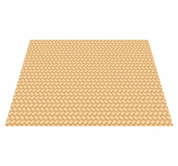 Tapis vinyle salle à manger en osier - TenStickers