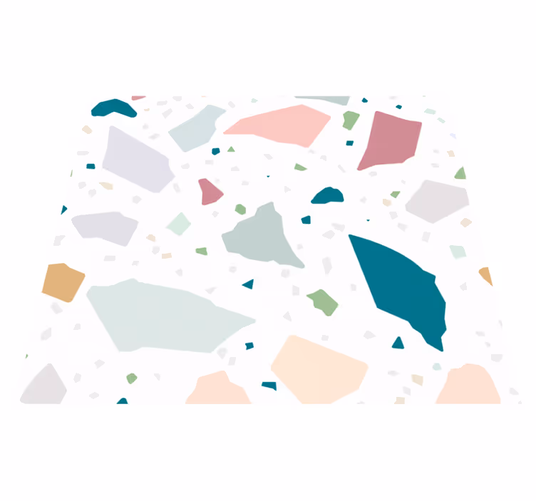 Tapis vinyle cuisine motif terrazzo méditerranéen - TenStickers