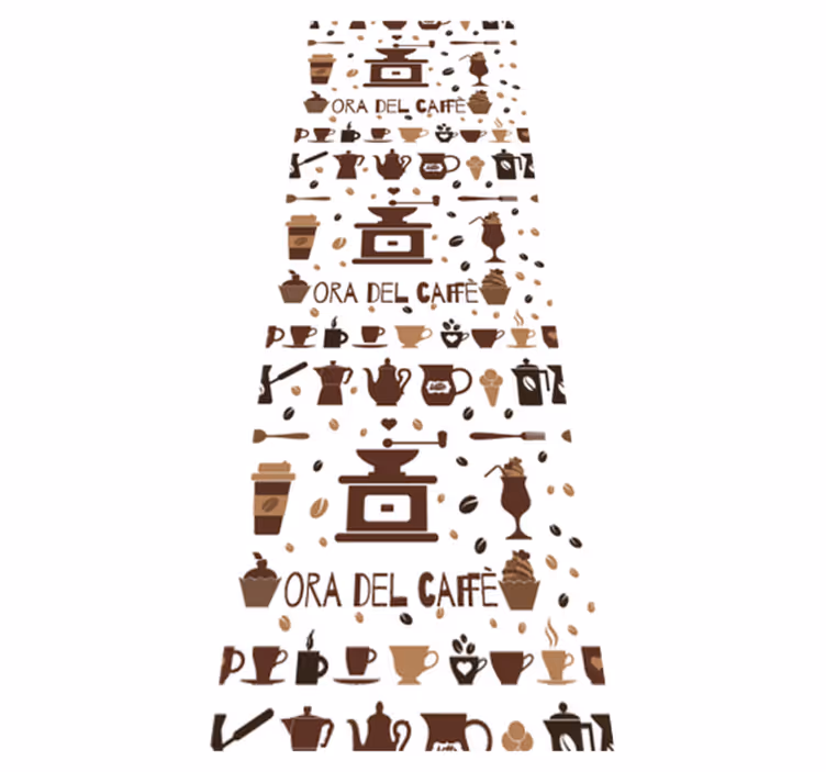 Tapis vinyle cuisine pause café - TenStickers