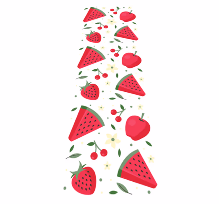 Tapis vinyle cuisine motif de différents fruits - TenStickers