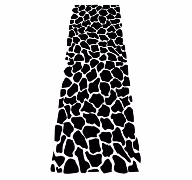 Tapis vinyle salle de bain imprimé girafe - TenStickers