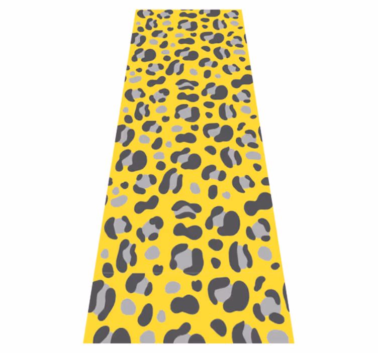 Tapis vinyle motif animal imprimé léopard pantone - TenStickers