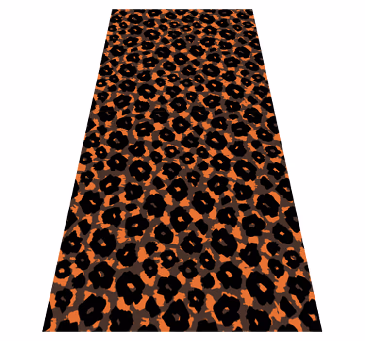 Tapis vinyle motif animal léopard kalahari imitation - TenStickers