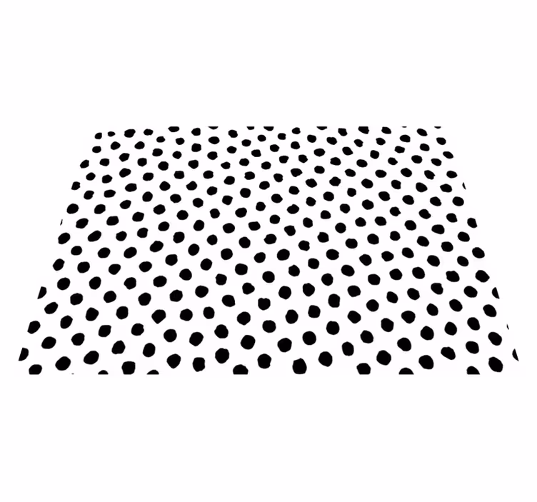 Tapis vinyle motif animal dalmatien noir et blanc - TenStickers