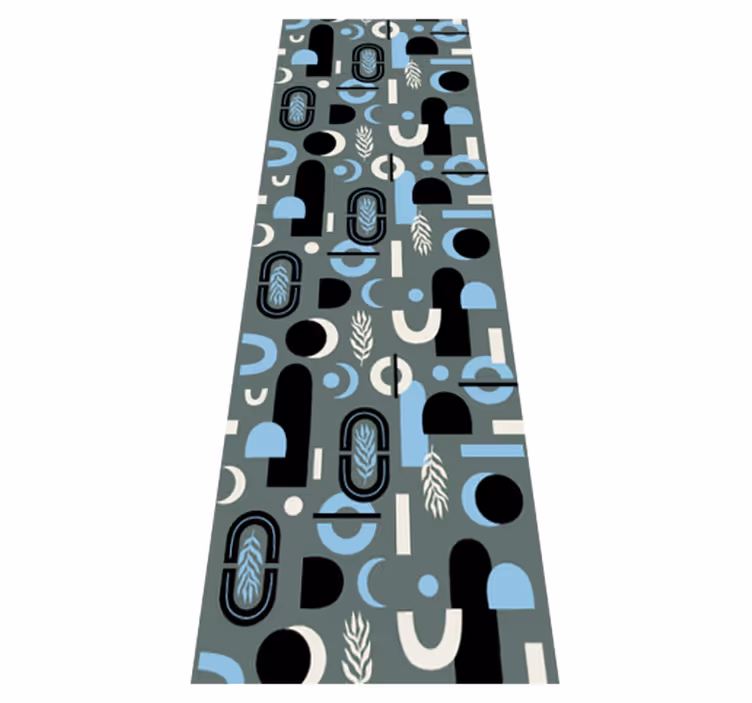 Tapis vinyle géométrique fond abstrait - TenStickers