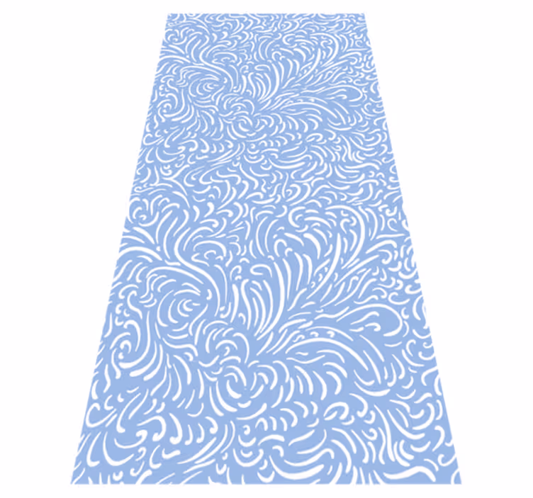 Tapis vinyle noël motif givré - TenStickers