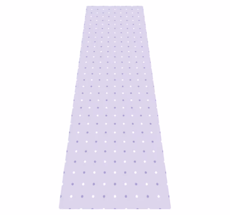 Tapis vinyle chambre motif pois violets et blancs - TenStickers