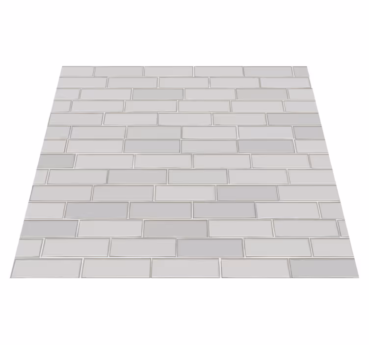 Tapis vinyle chambre briques blanches - TenStickers