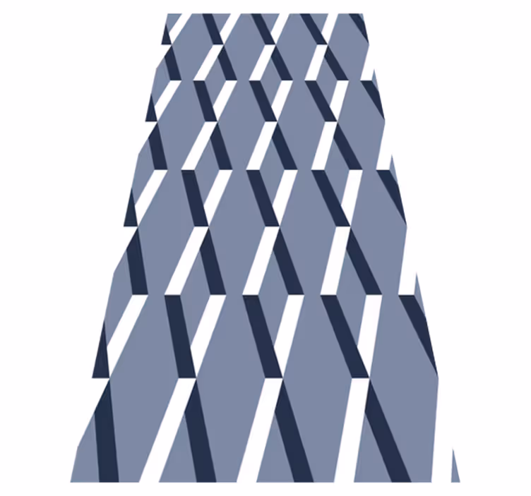 Tapis vinyle chambre 3d losanges - TenStickers